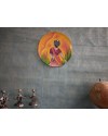 Wooden Wall Decor Plate - Yellow